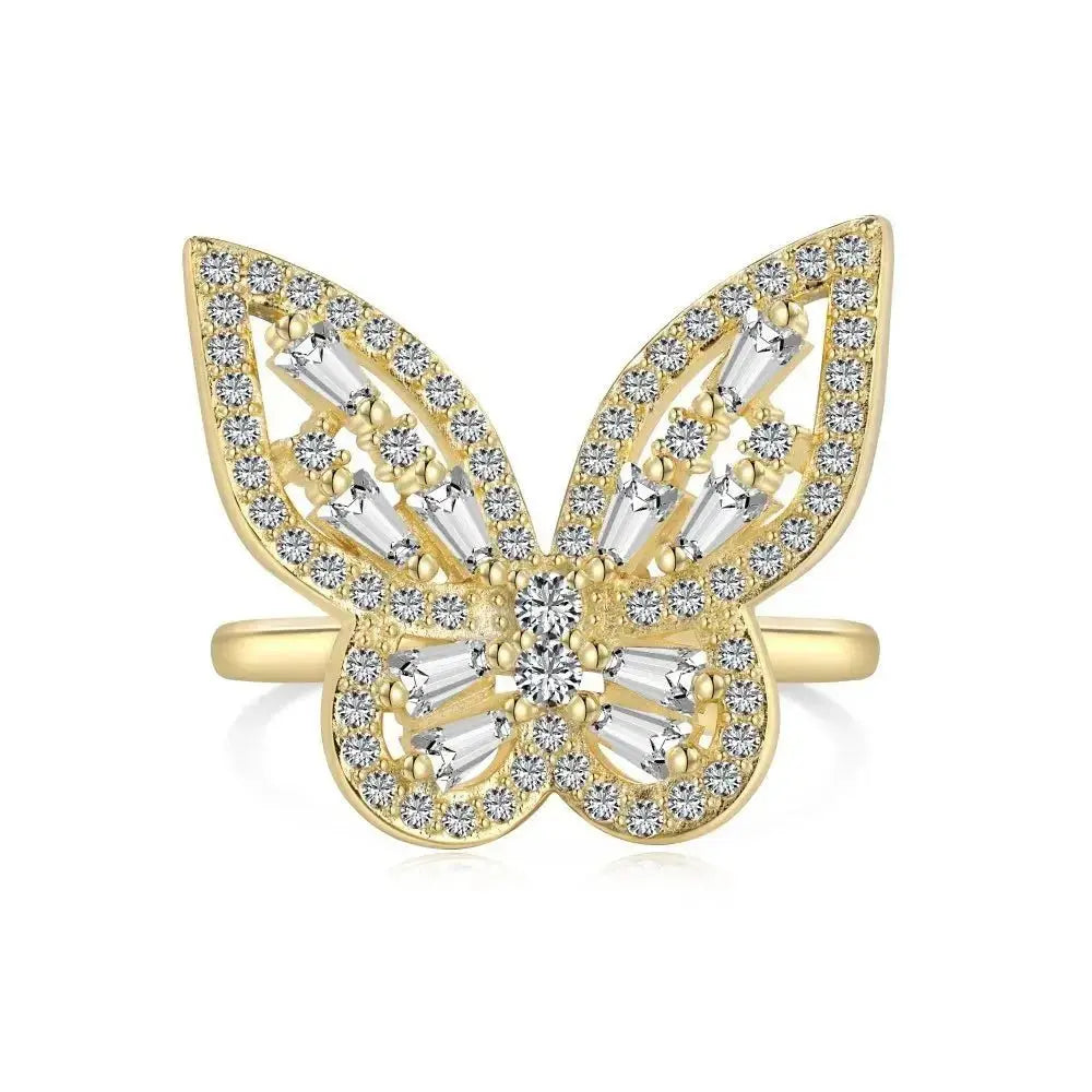 Lux Iced-Out Butterfly Ring shop name