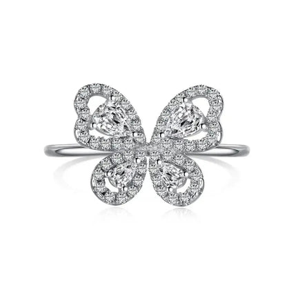 Luxury Dazzling Butterfly Ring