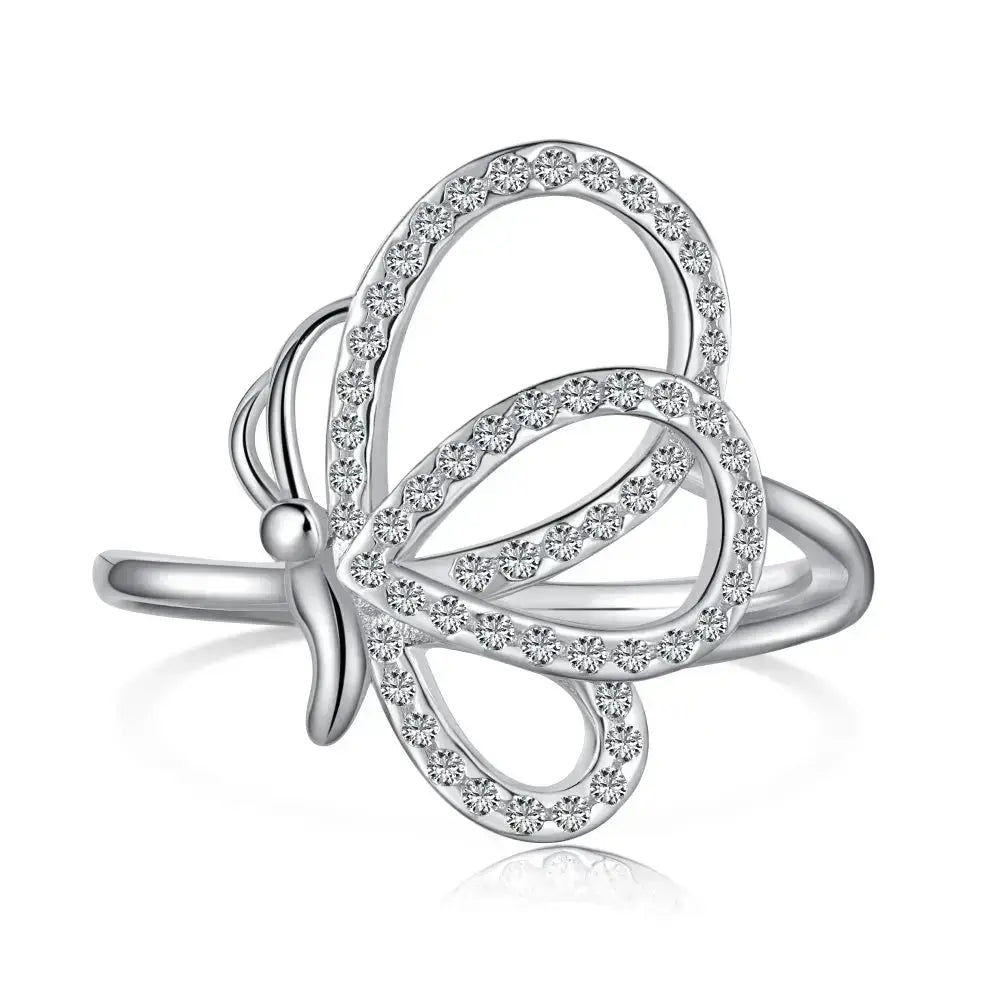 Luxury Hollow Butterfly Ring shop name