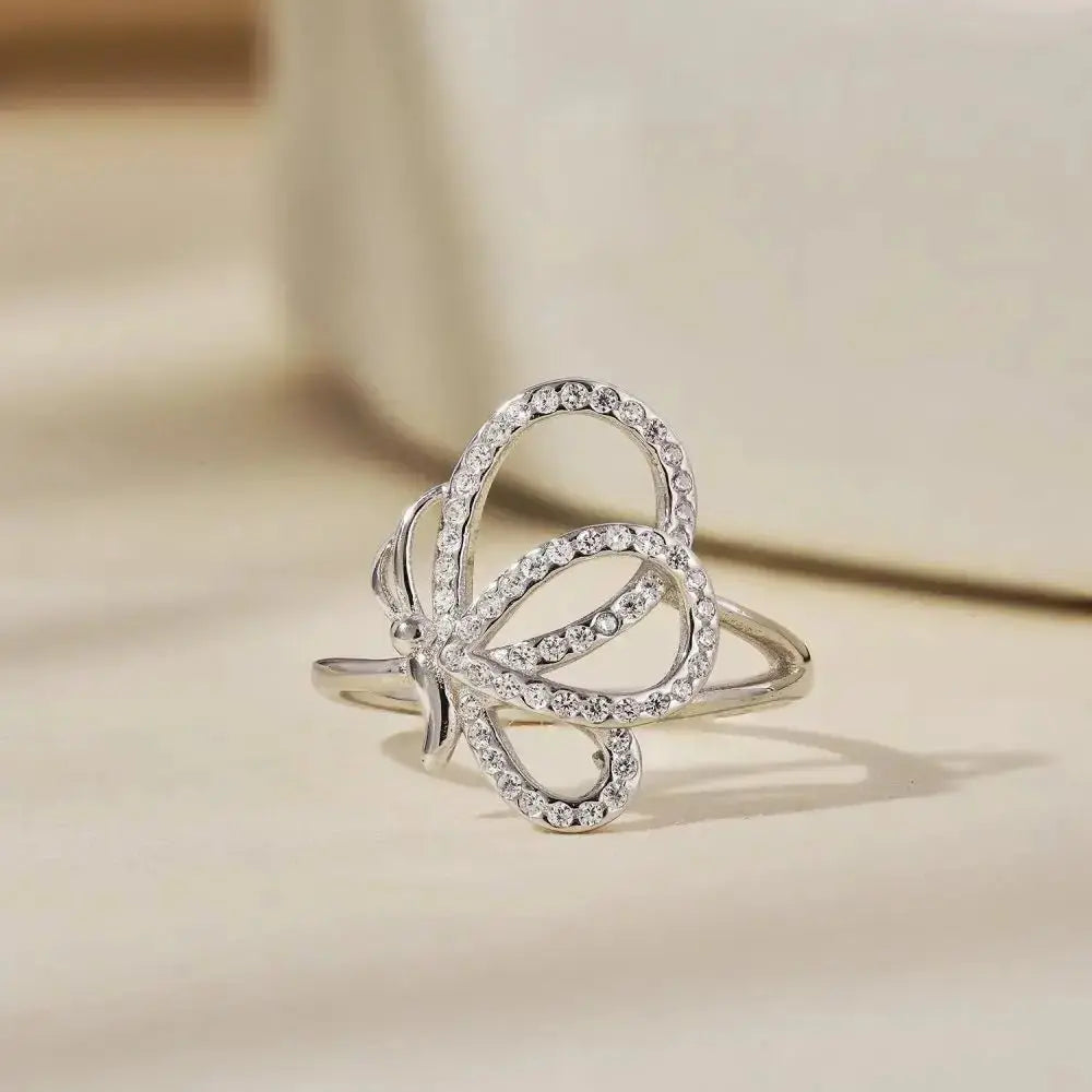 Luxury Hollow Butterfly Ring shop name