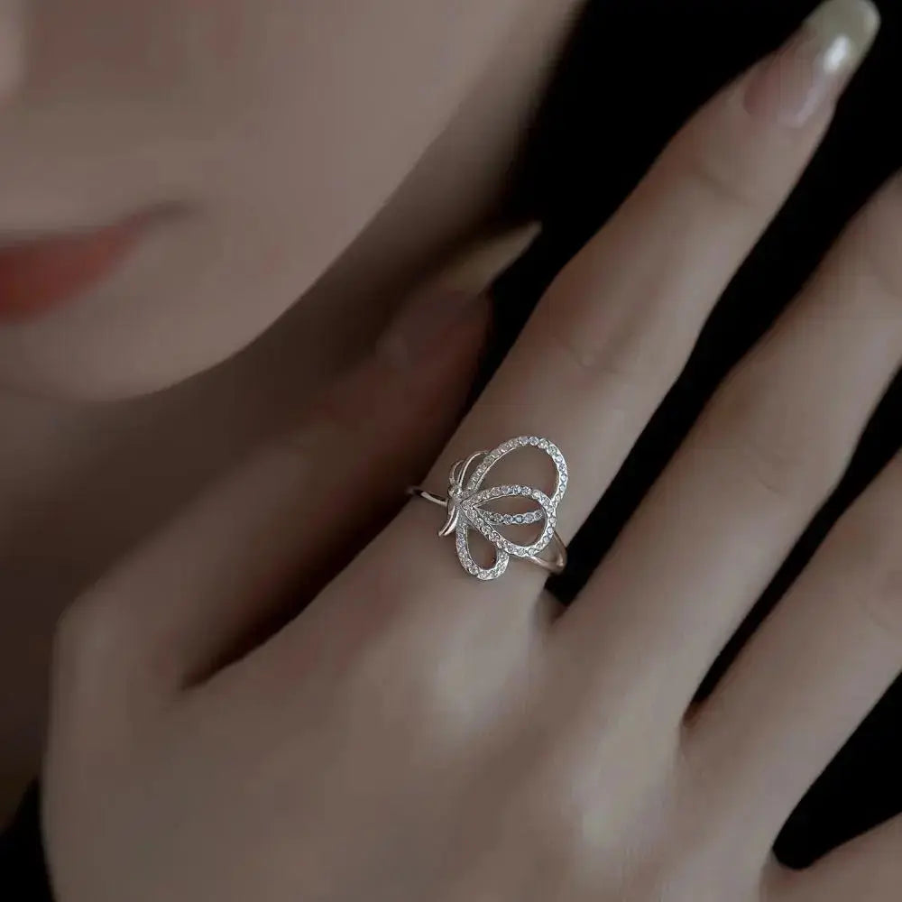 Luxury Hollow Butterfly Ring shop name