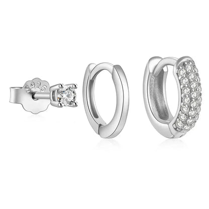 Mixed Idea Stud and Hoops Set