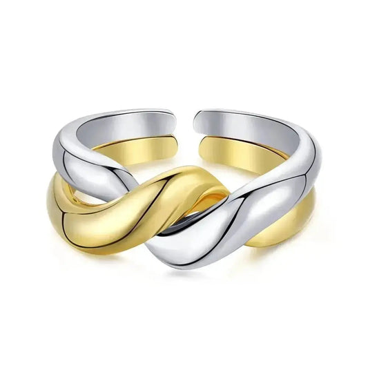 Mixed Metal Resizable Ring