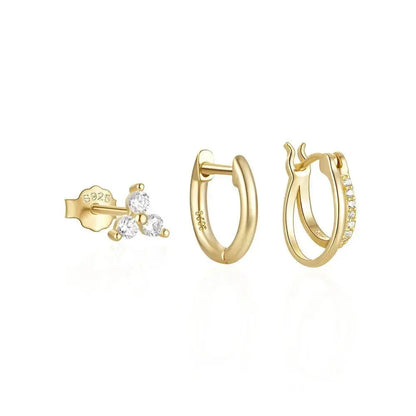 Modern Three Earring Set