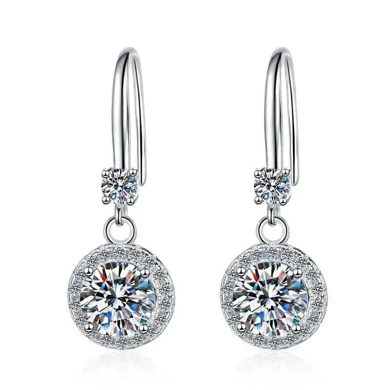 Moissanite Shiny Drop earrings shop name