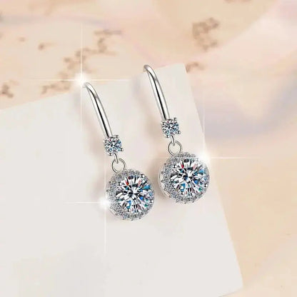 Moissanite Shiny Drop earrings shop name