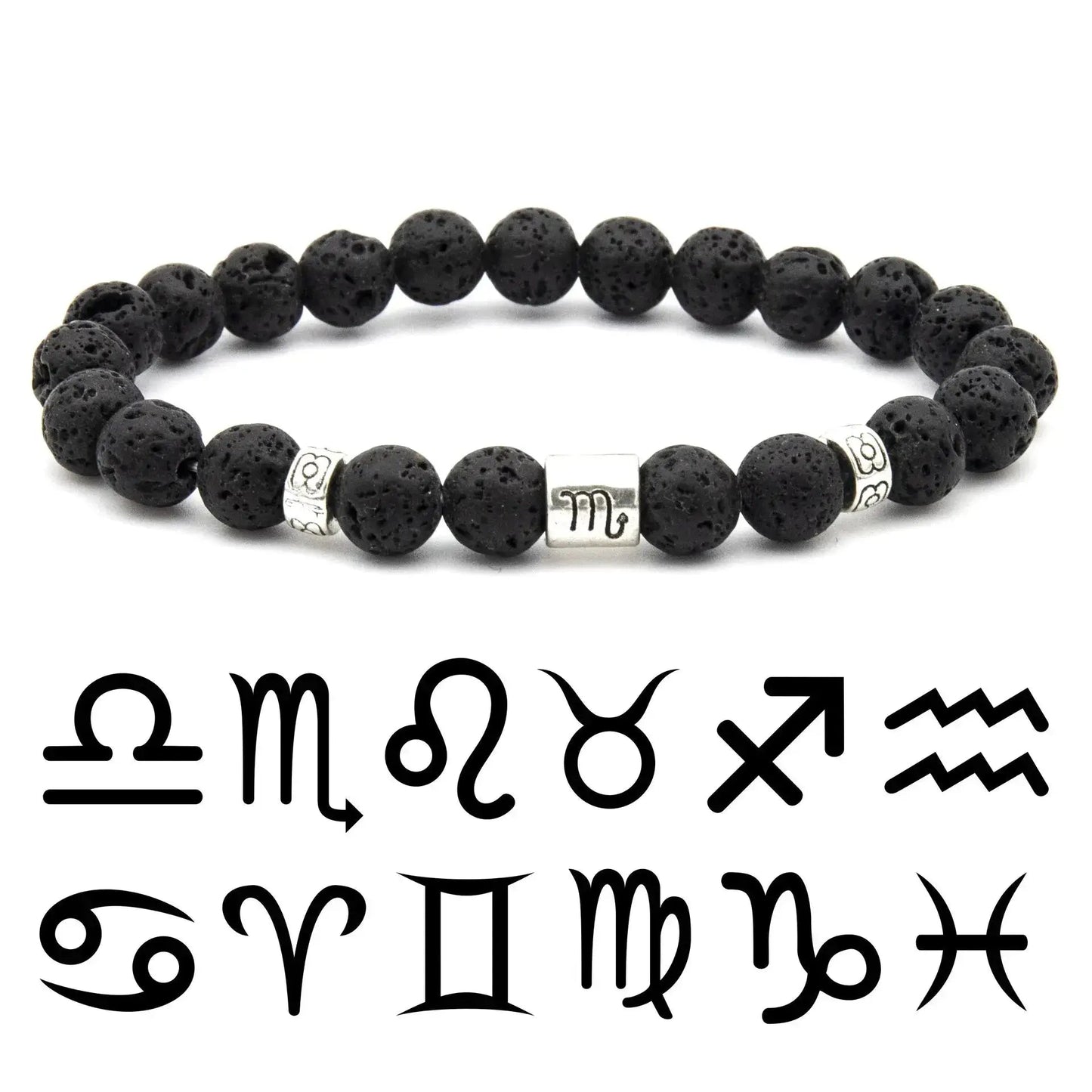 Natural Stone Zodiac Bracelet