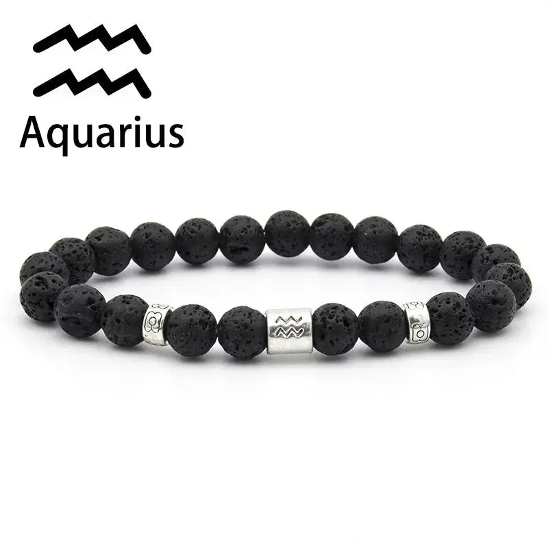 Natural Stone Zodiac Bracelet