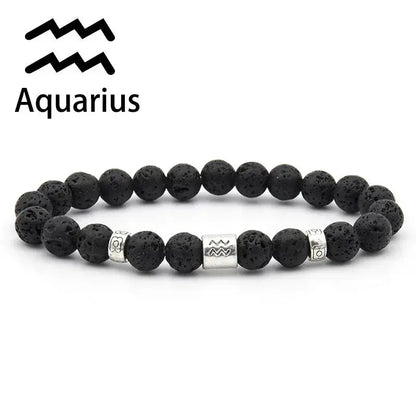 Natural Stone Zodiac Bracelet