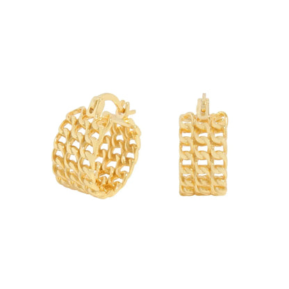 Net Weave Wide Hoop Earring shop name