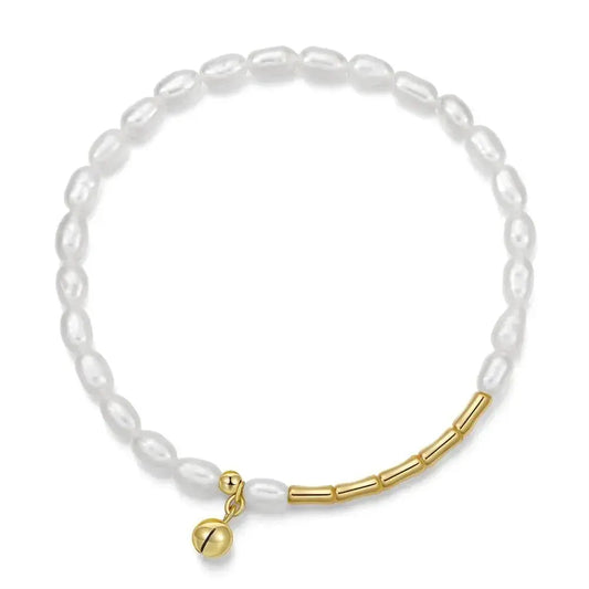 Nothing but Gold and Pearl Bracelet