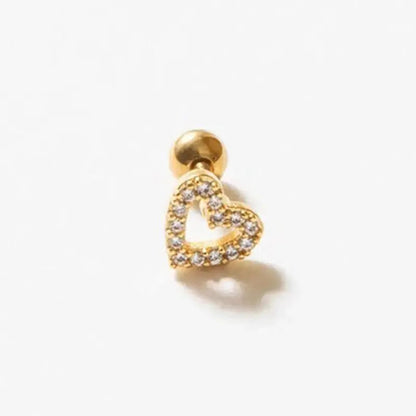 Pave Love Heart Stud shop name