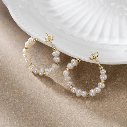 Pearl C Shape Earrings shop name