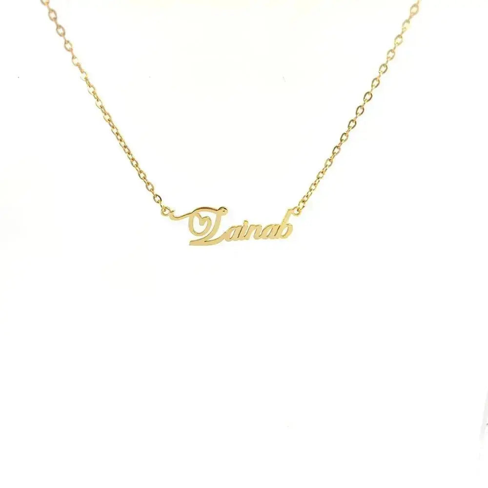 Personalised name necklace shop name