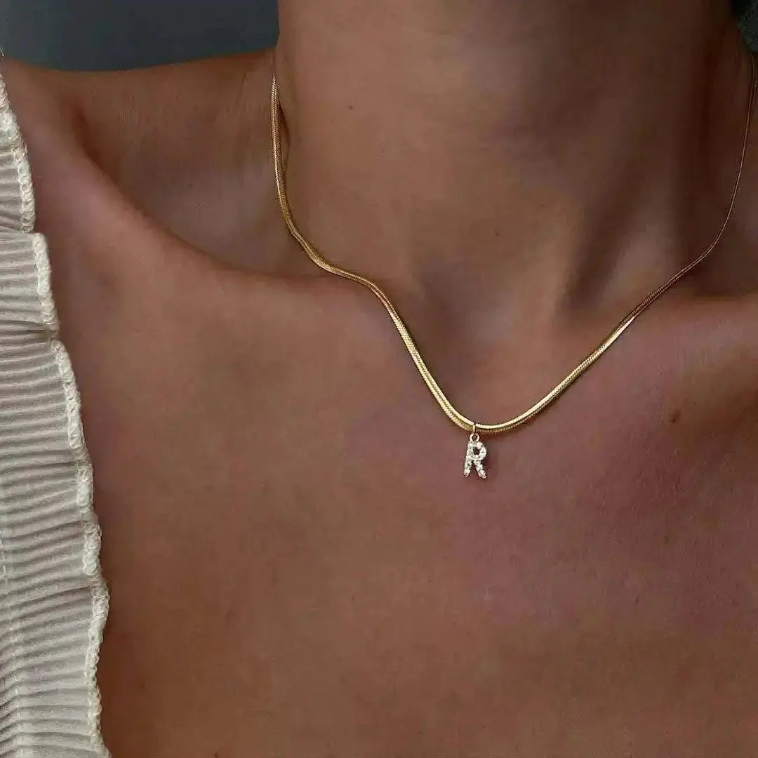 Personalized Custom Gold Choker Necklace