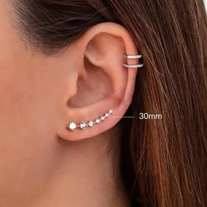 Princess Stud Climber Earring