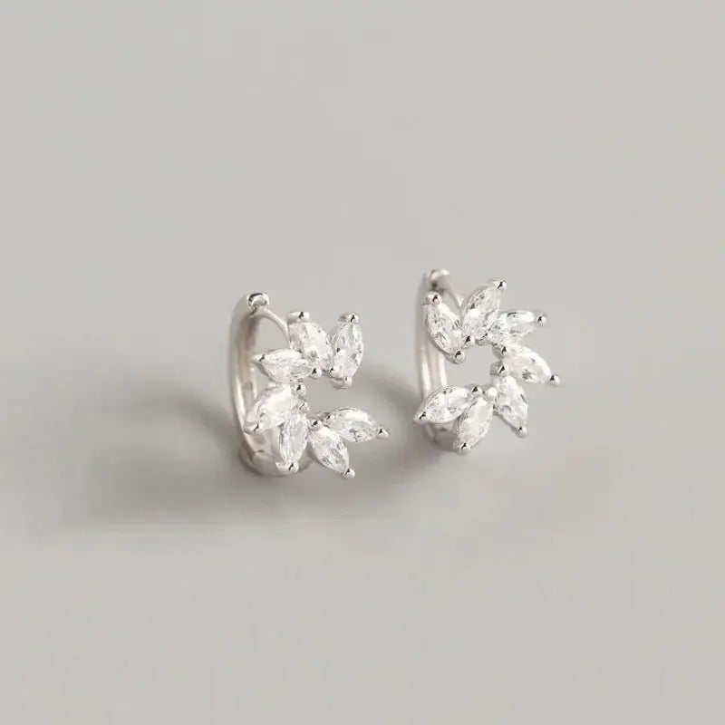 Radiance Flower Huggie Earrings shop name