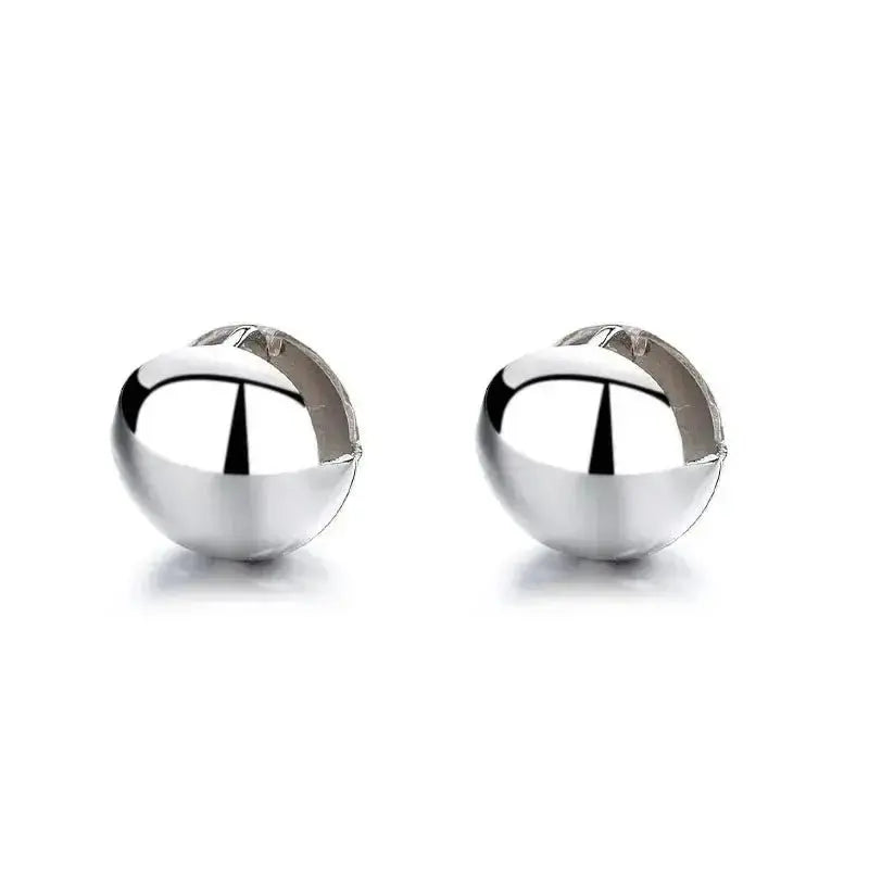 Round Big Ball Shiny Minimalist Hoop Earrings shop name