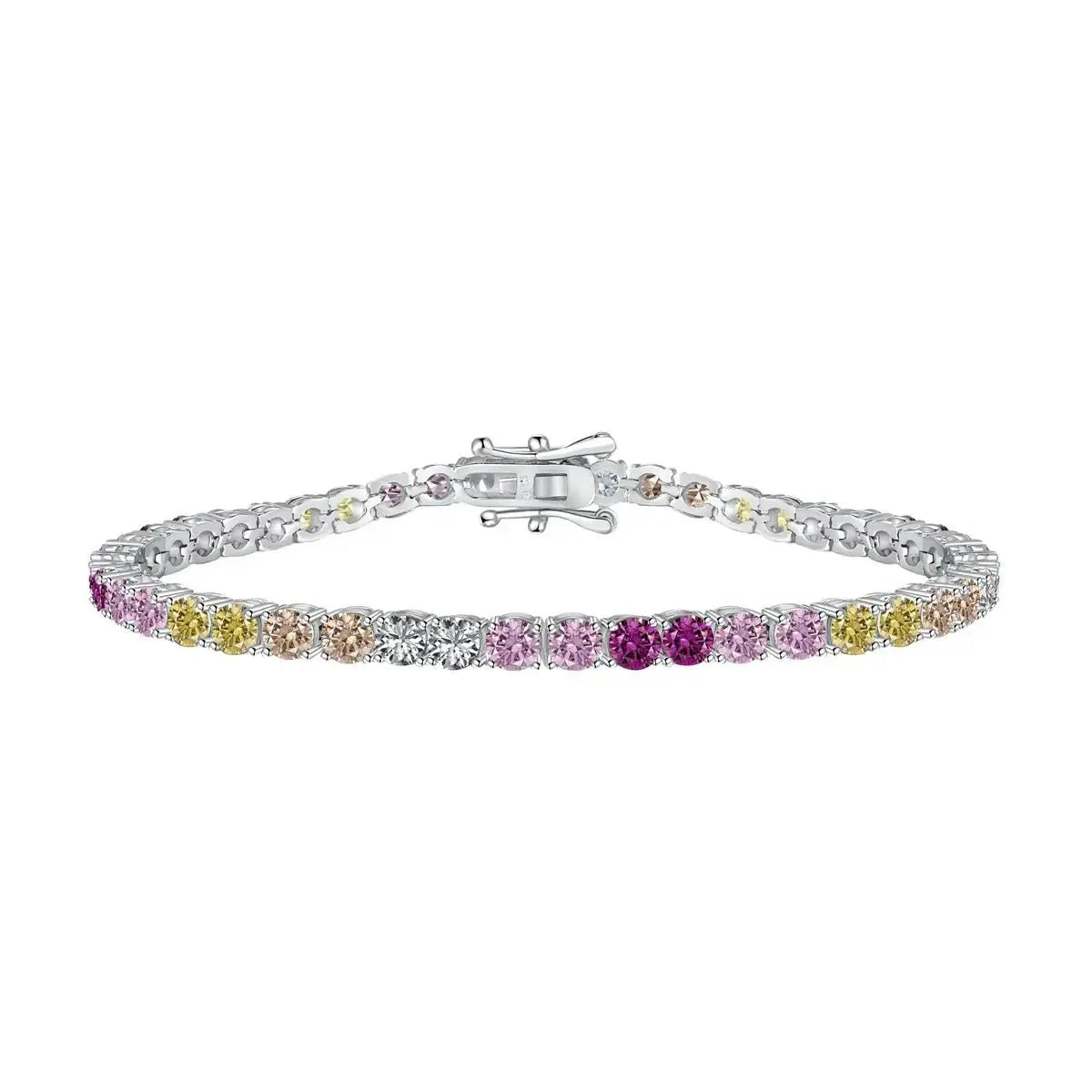 Round Cut Candy Tennis Bracelet