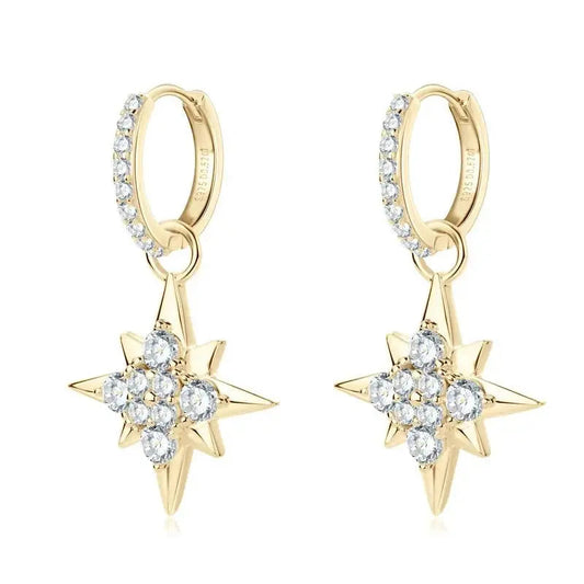 Moissanite Earrings on Sale Stars and Hoops