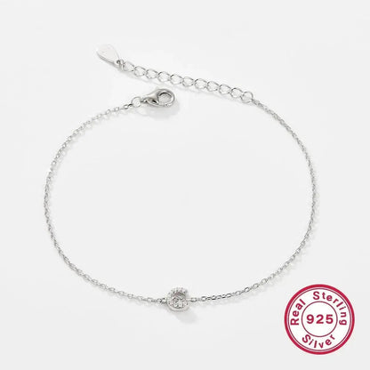 Silver Letter Charm Bracelet