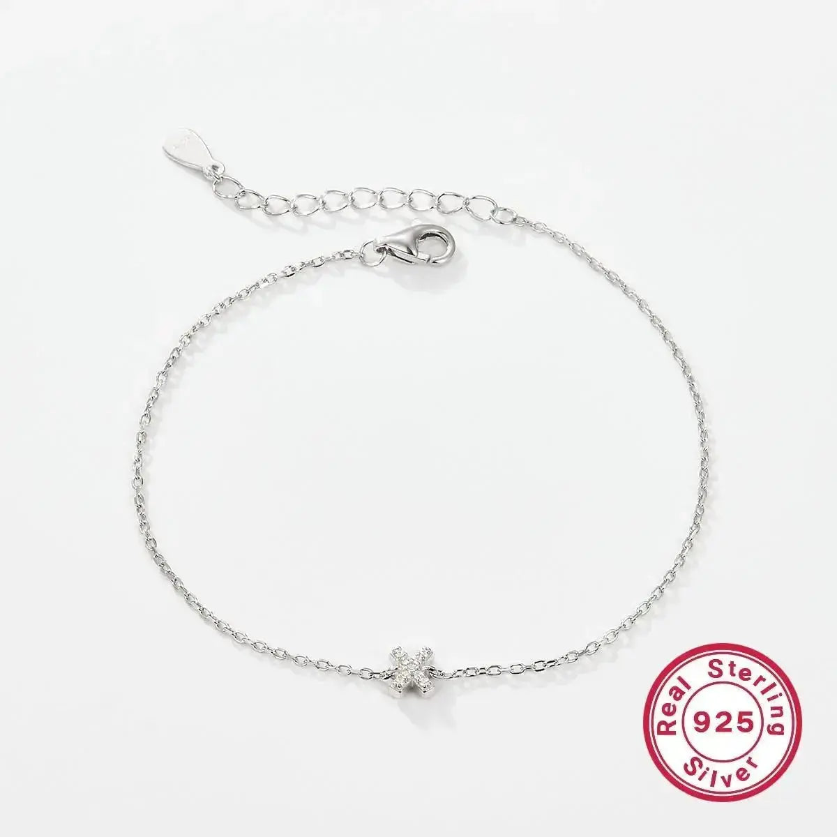 Silver Letter Charm Bracelet