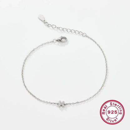 Silver Letter Charm Bracelet