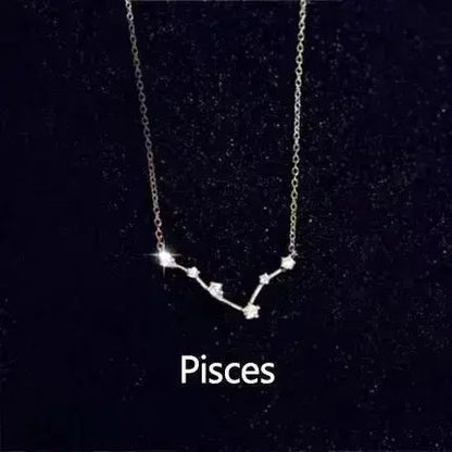 Silver Zodiac Minimalist Necklace shop name