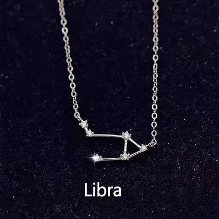 Silver Zodiac Minimalist Necklace shop name