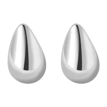 Small Minimalist Water Drop Stud Earrings