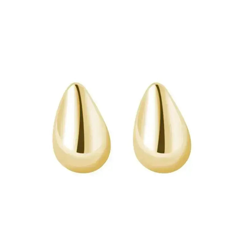 Small Minimalist Water Drop Stud Earrings