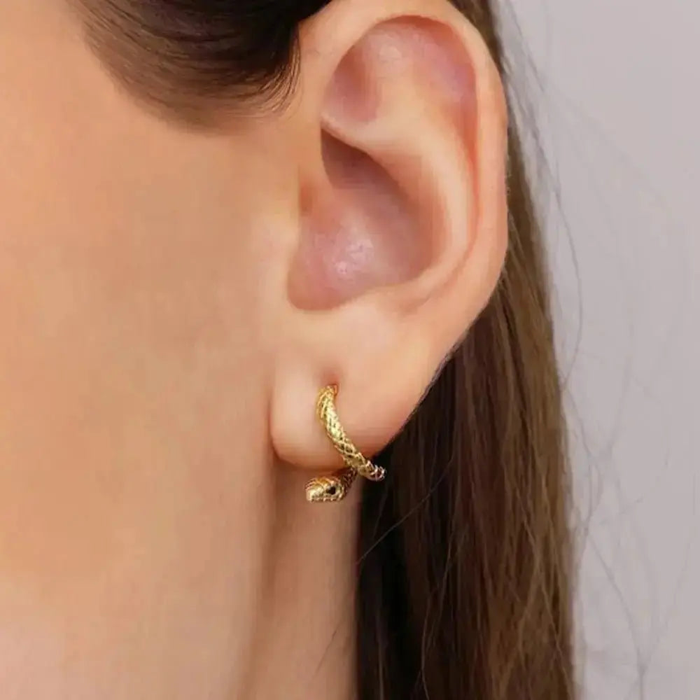 Snake Magic Weaving Stud Earring