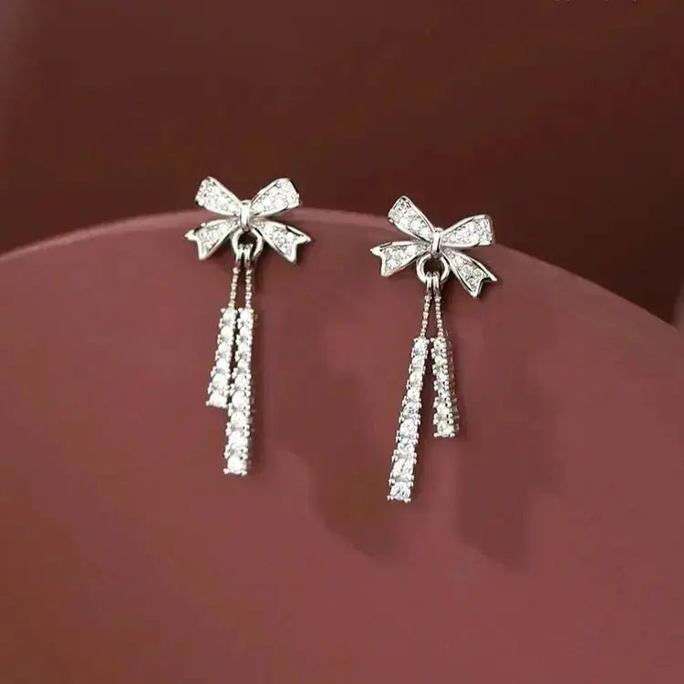 Super Special Ribbons and Bows Pave Earrings shop name