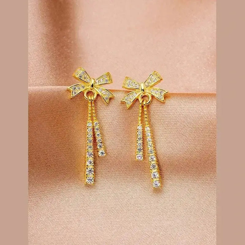 Super Special Ribbons and Bows Pave Earrings shop name