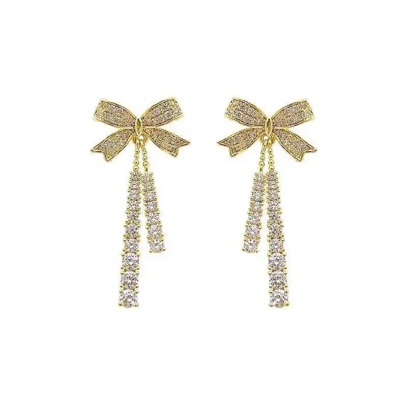 Super Special Ribbons and Bows Pave Earrings shop name