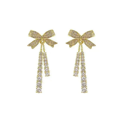 Super Special Ribbons and Bows Pave Earrings shop name