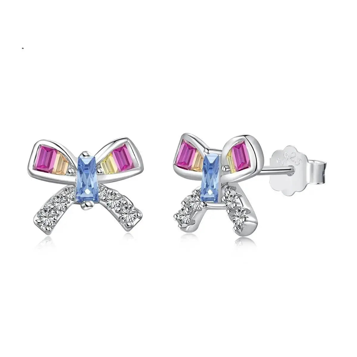 Sweetheart Bowtie Colourful Stud Earring shop name