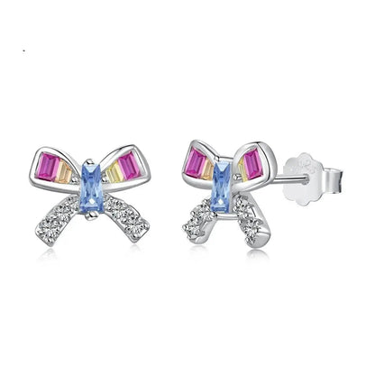 Sweetheart Bowtie Colourful Stud Earring shop name