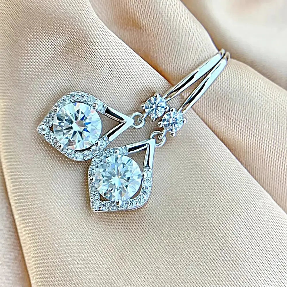 Transformative 2 Carat Moissanite Earrings