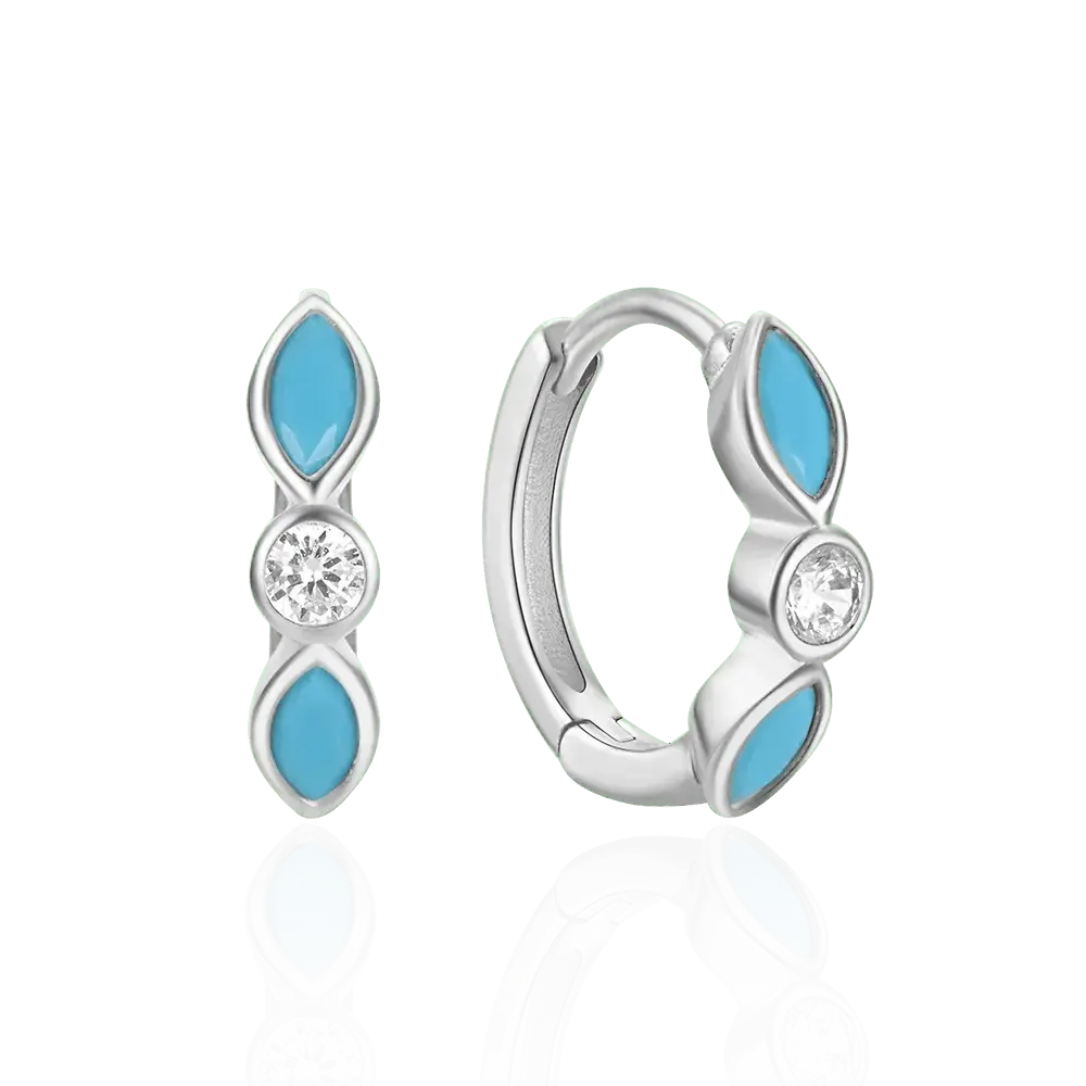 Turquoise Eyes Hoop Earrings shop name