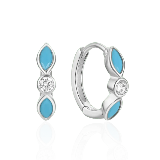 Turquoise Eyes Hoop Earrings shop name