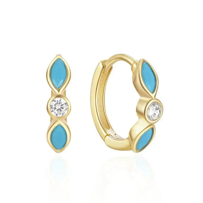 Turquoise Eyes Hoop Earrings shop name