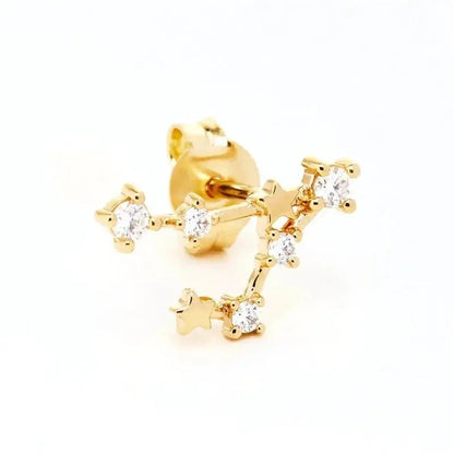 Zodiac Gold Stud Earrings shop name