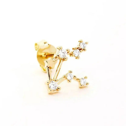 Zodiac Gold Stud Earrings shop name