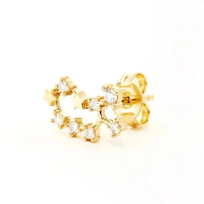 Zodiac Gold Stud Earrings shop name